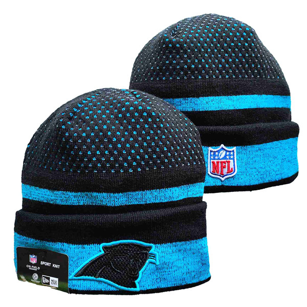 Carolina Panthers knit Hats 025